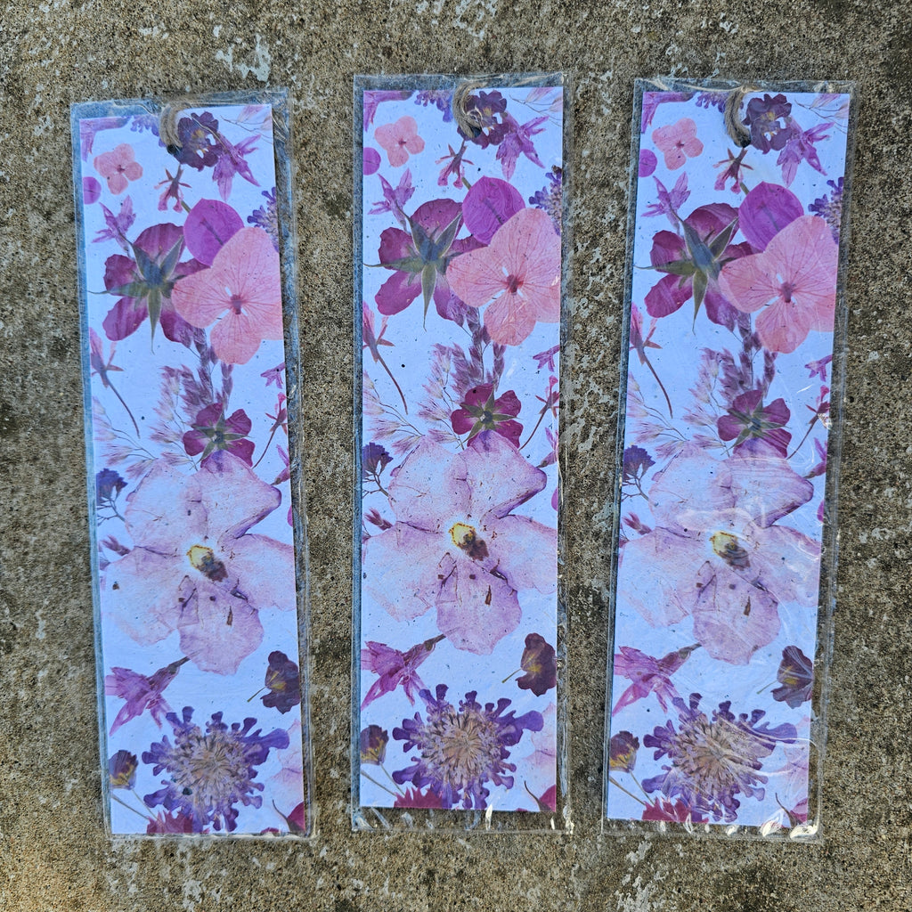 Wild Flower Fields - Growing Paper Bookmark