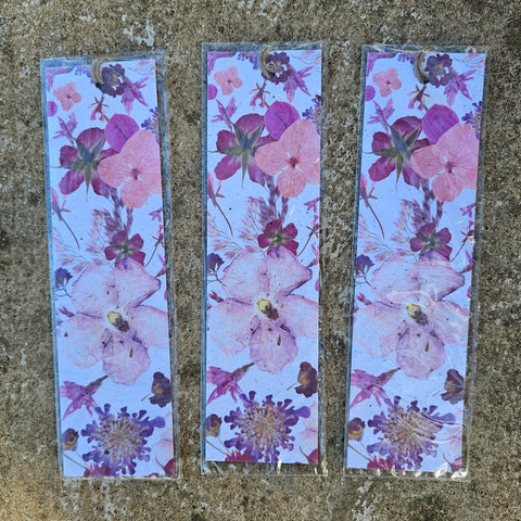 Wild Flower Fields - Growing Paper Bookmark