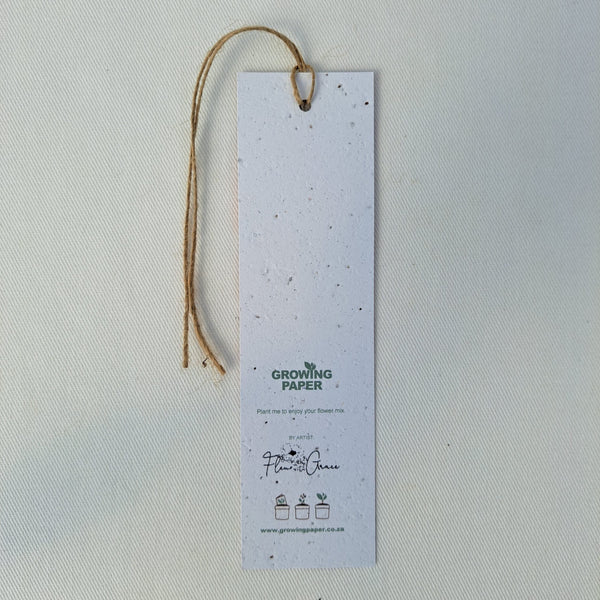 Rhino - Growing Paper Bookmark