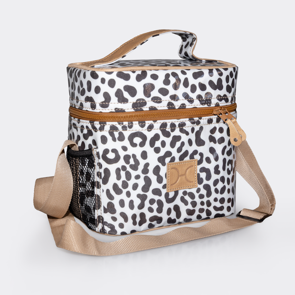 Tween Cooler - Laminated Fabric - Cheetah - White