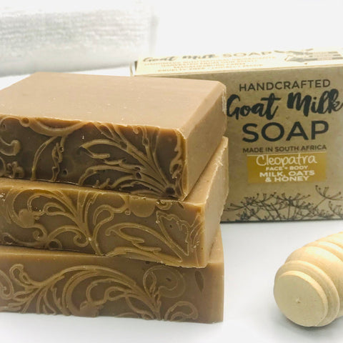 CLEOPATRA (Face + Body Bar) - Milk, Oats + Honey Goat Milk Soap
