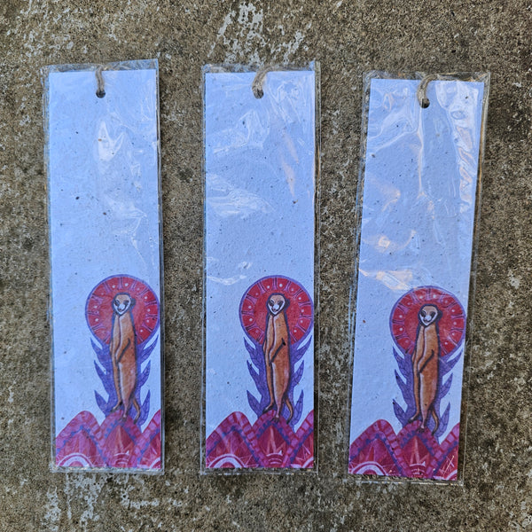 Meerkat - Growing Paper Bookmark