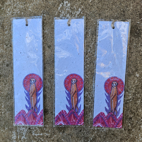 Meerkat - Growing Paper Bookmark