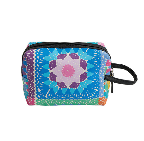 SoGood-Candy Toiletry Bag - Crochet Squares