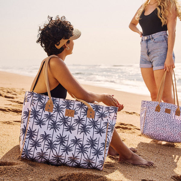 Large Beach Bag Laminated Fabric - Indie - Pitch