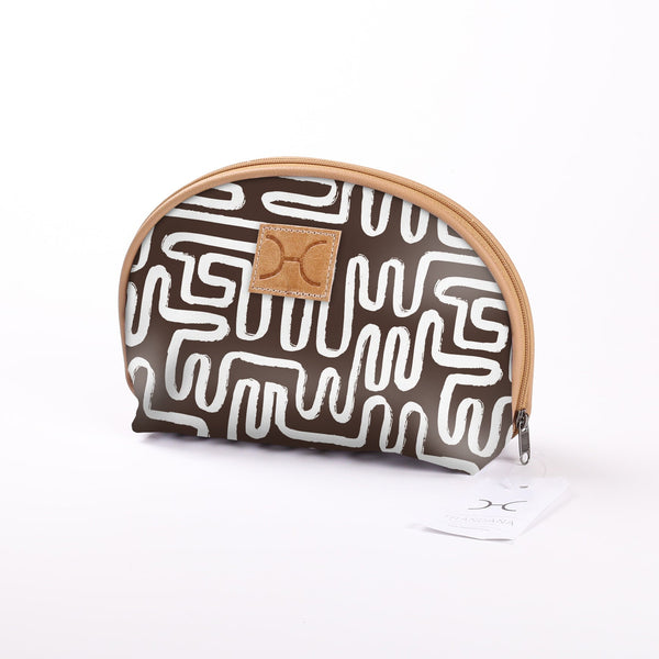 Big Mouth Bag - Laminated Fabric - Geo - Black
