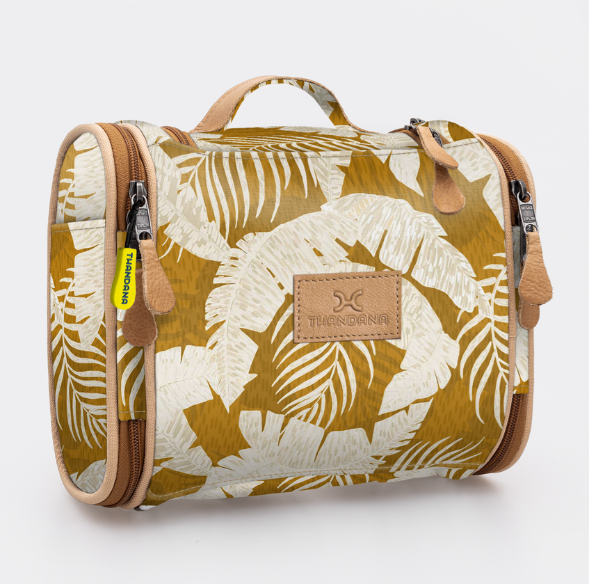 Compact Travel Vanity Laminated Fabric - Fauna - Earth