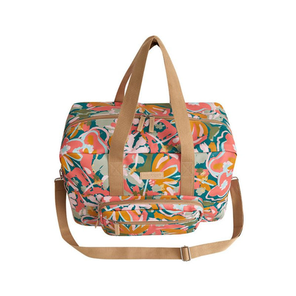 SoGood-Candy Weekender Bag - Retro Orange Flower