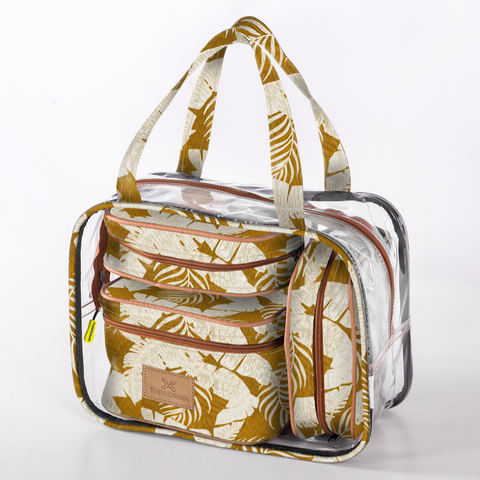 Cosmetic MAXI Bag Set Laminated Fabric - Fauna - Earth