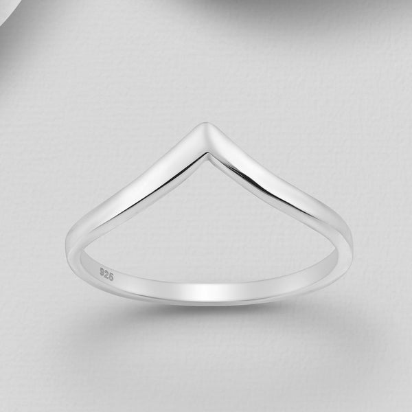 Sterling Silver Chevron Ring