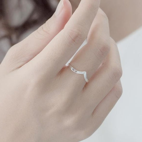 Sterling Silver Chevron Ring