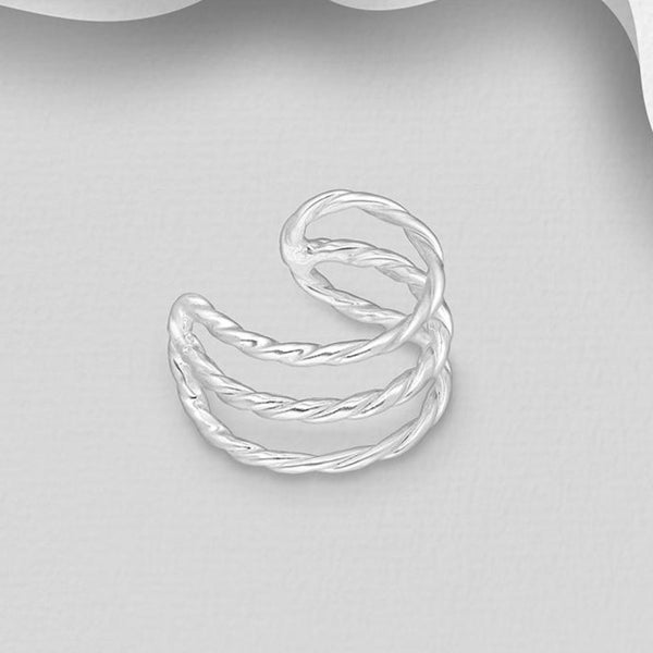 Sterling Silver Ear Cuff - Style 3
