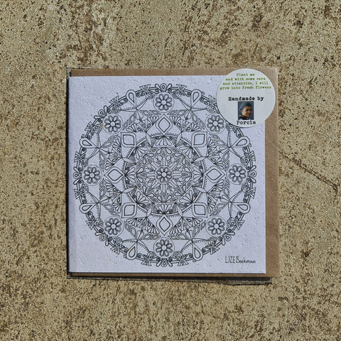 Mandala - Growing Paper Greeting Card