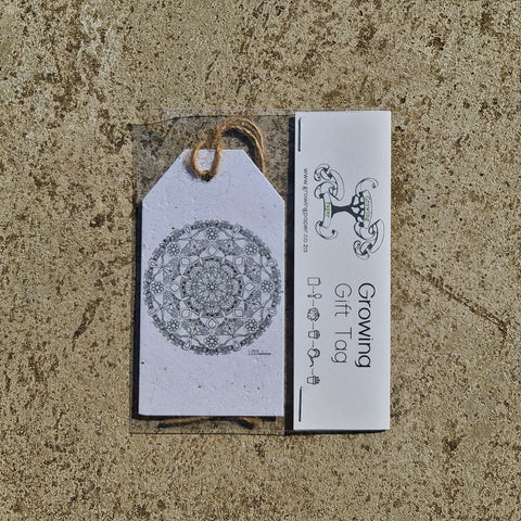 Mandala - Growing Paper Gift Tag