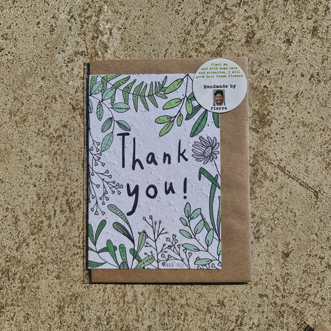 Thank You - Growing Paper Greeting Card
