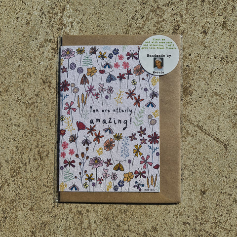 Utterly Amazing - Growing Paper Greeting Card