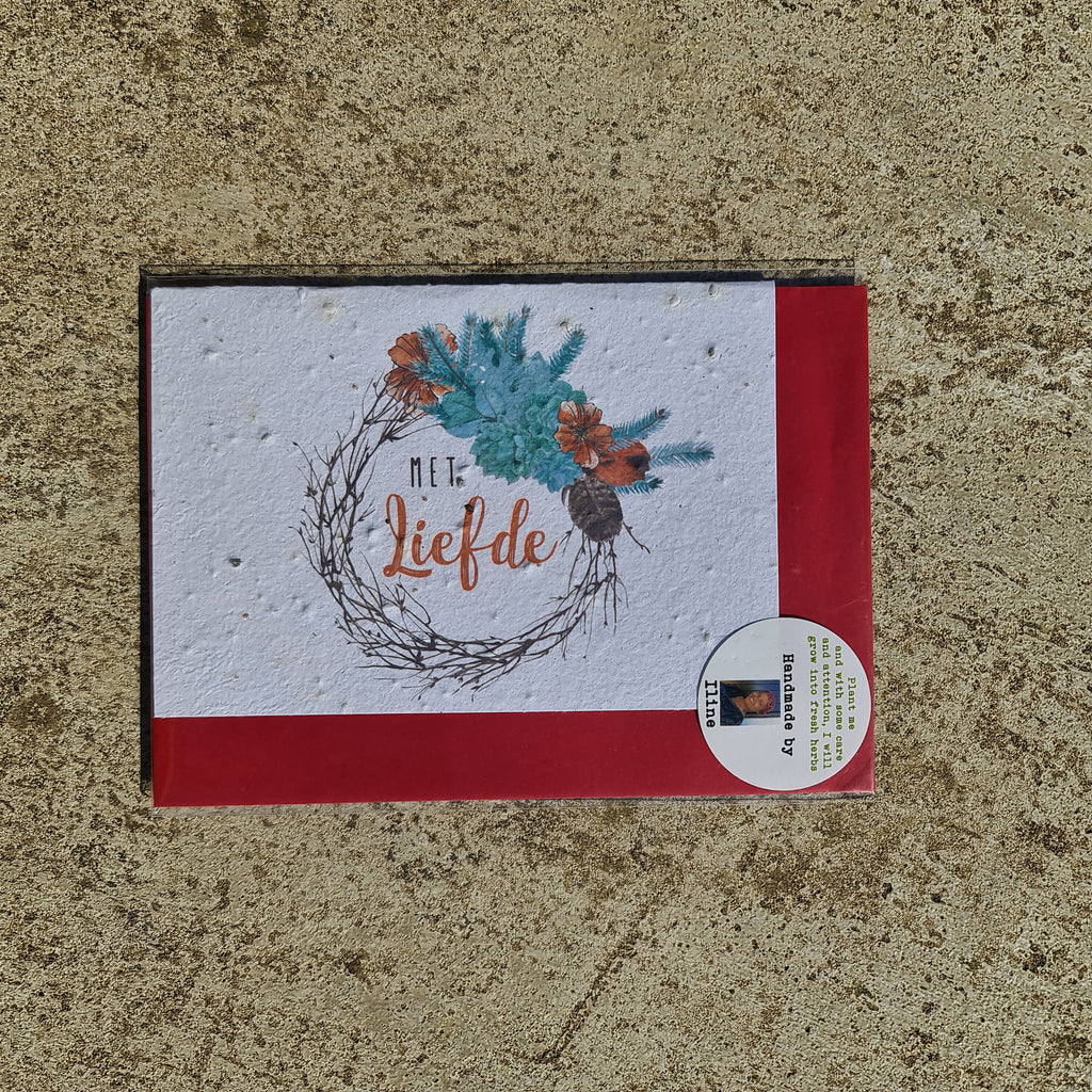 Met Liefde - Growing Paper Greeting Card