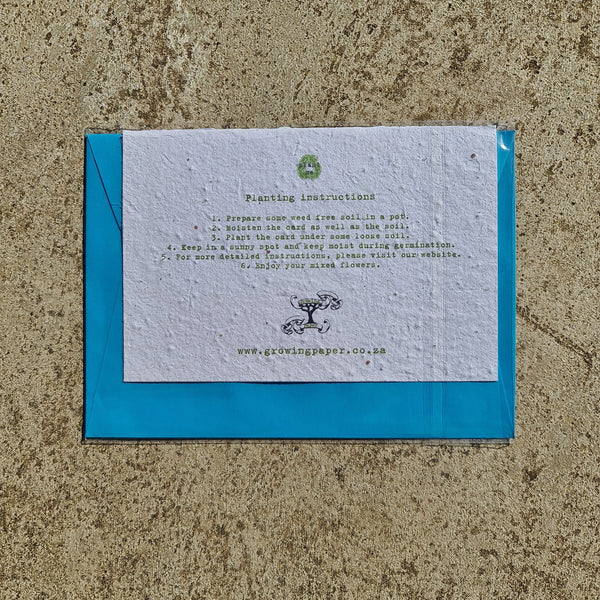Met Liefde - Growing Paper Greeting Card