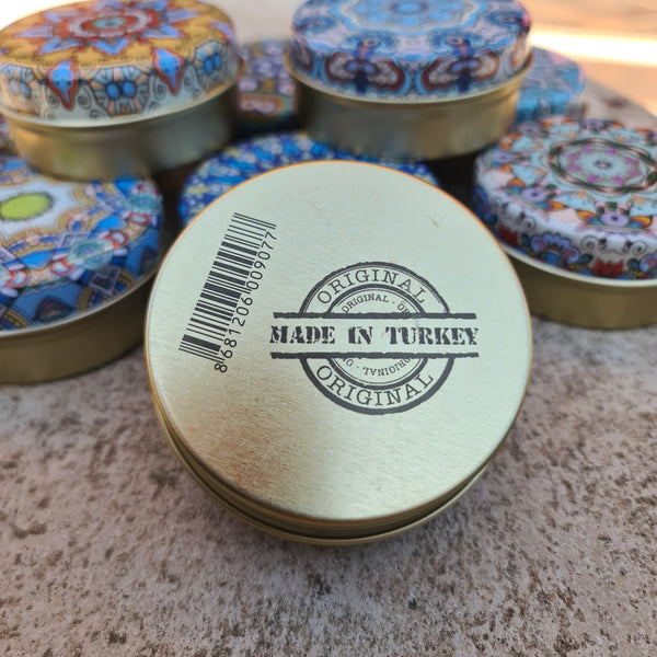 Trinket Tin - Blue/Green Mandala