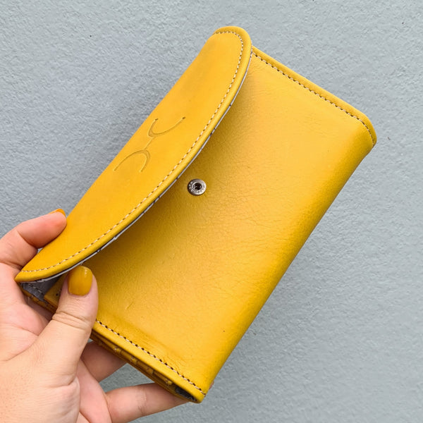 Ladies Leather Purse - Mustard