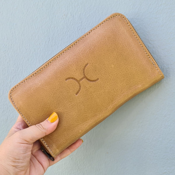 Ladies Large Purse - Hazelnut