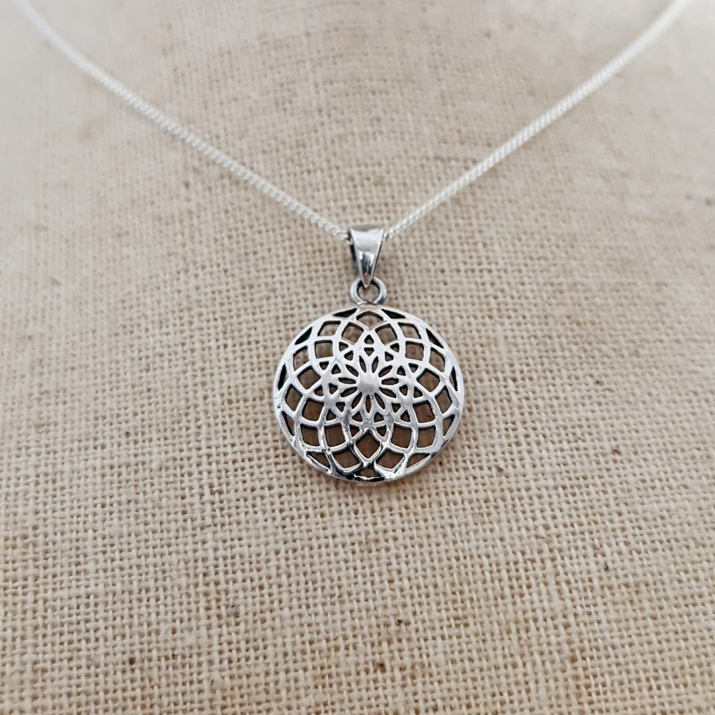 Flower of Life Sterling Silver Pendant