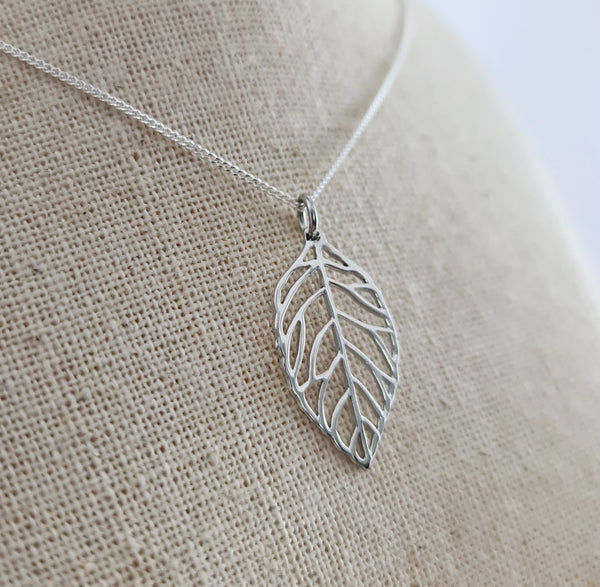 Leaf - Sterling Silver Pendant