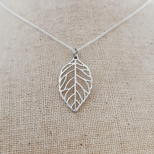 Leaf - Sterling Silver Pendant