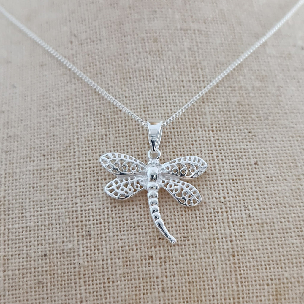 Dragonfly Sterling Silver Pendant