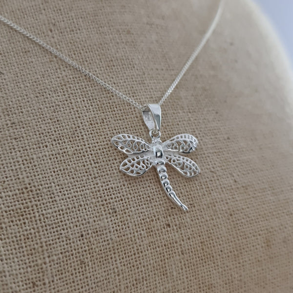 Dragonfly Sterling Silver Pendant
