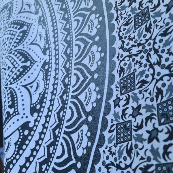 Black Grey Ombre Twin Throw