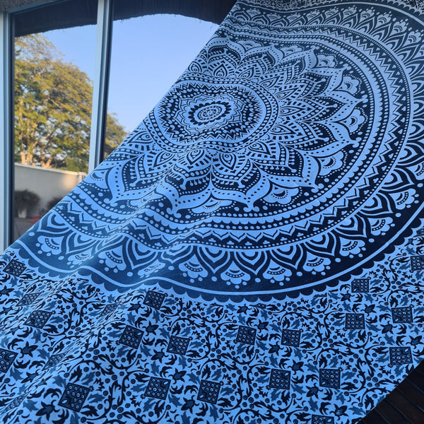 Black Grey Ombre Twin Throw