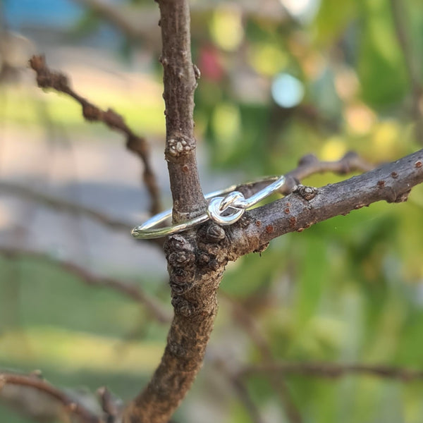 Sterling Silver Knot Ring
