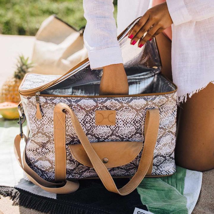 Caddy Cooler Laminated Fabric - Python - Moody