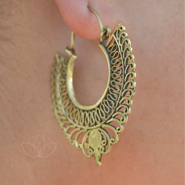 Bohemian Swirl Brass Clasps