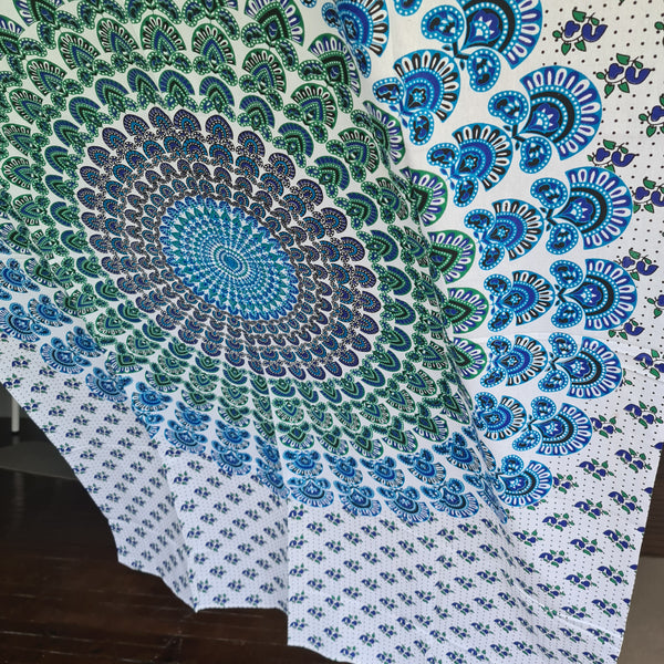 Cyan Twin Throw
