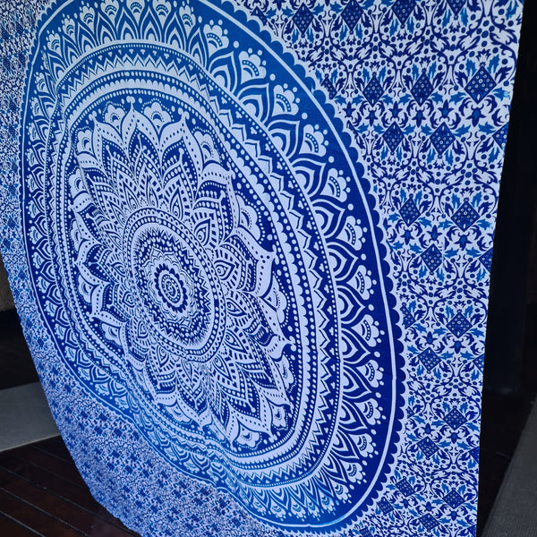 Ombre Blue Twin Throw