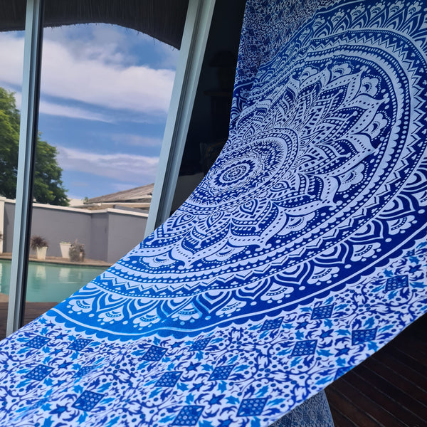 Ombre Blue Twin Throw