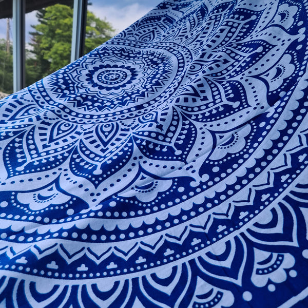 Ombre Blue Twin Throw
