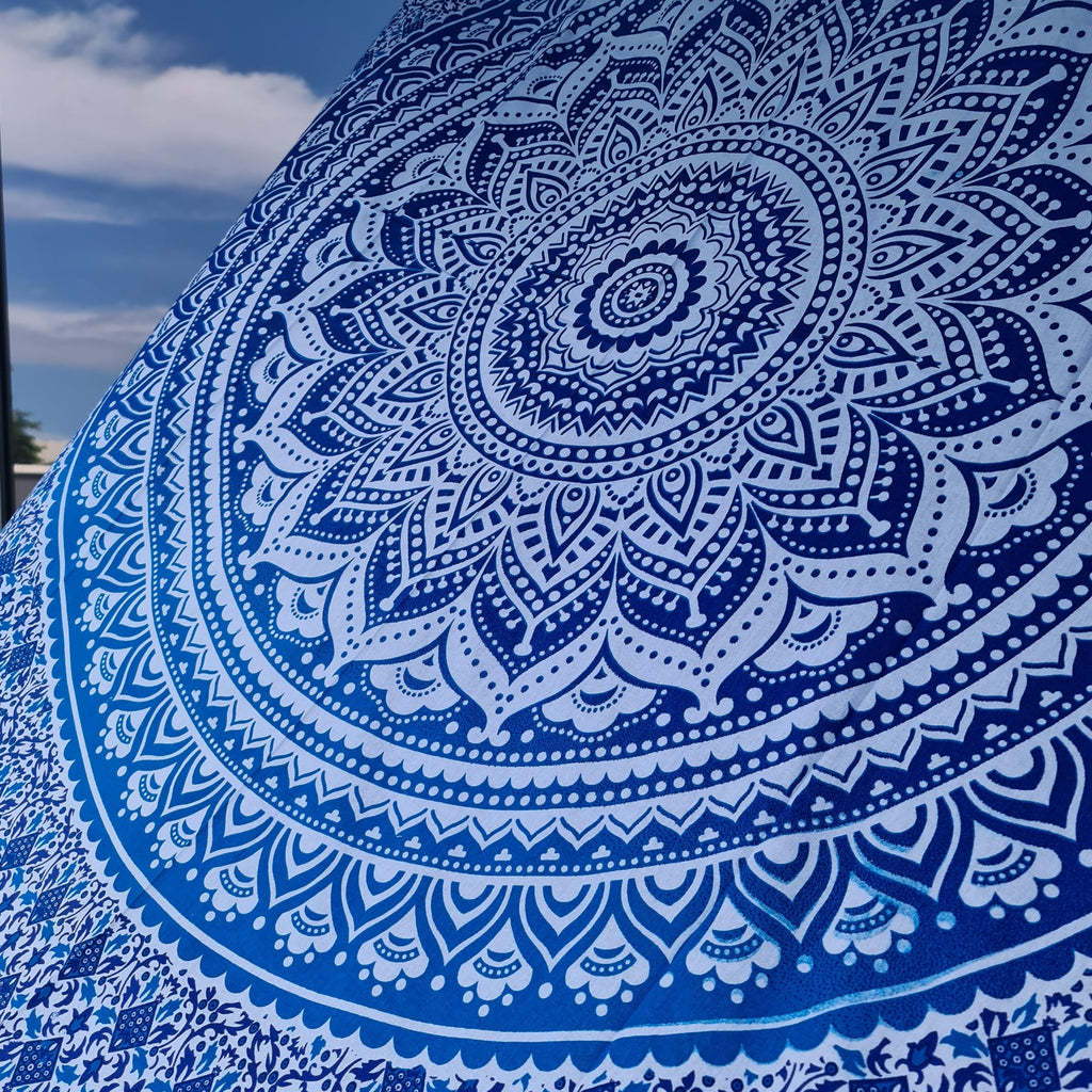 Ombre Blue Twin Throw