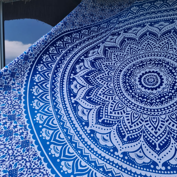 Ombre Blue Twin Throw