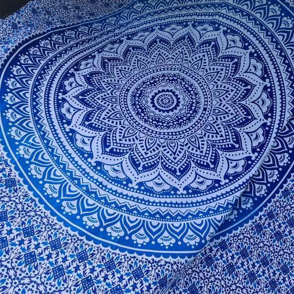 Ombre Blue Twin Throw