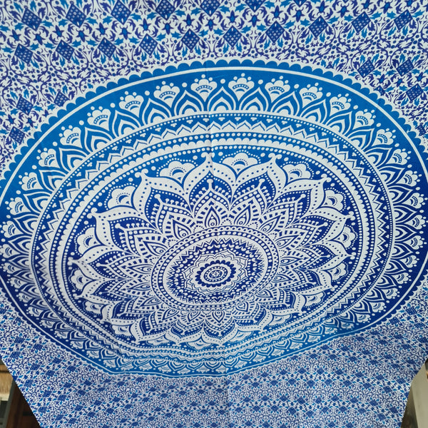 Ombre Blue Twin Throw