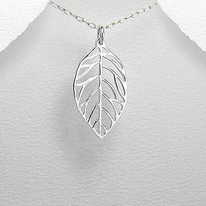 Leaf - Sterling Silver Pendant