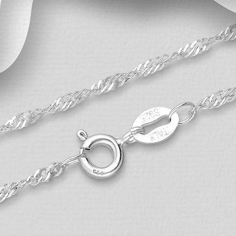 Sterling Silver Singapore Chain