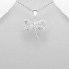 Dragonfly Sterling Silver Pendant