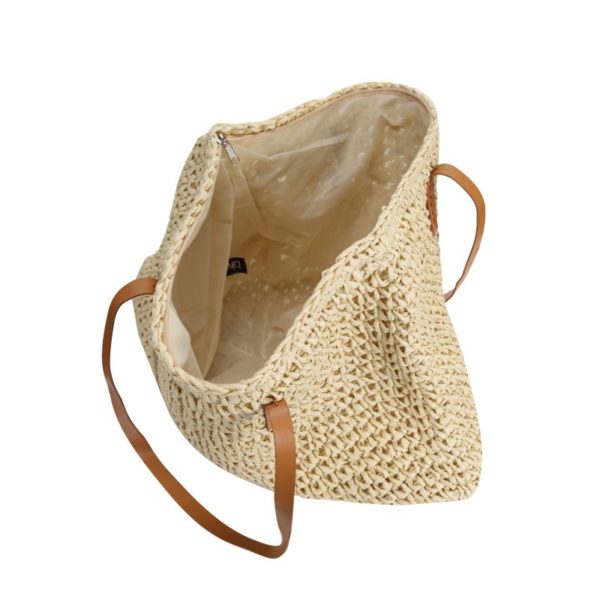 Crochet Basket Bag - Cream
