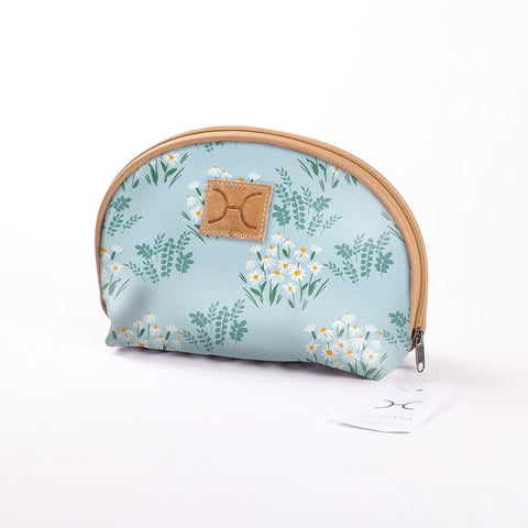 Big Mouth Bag - Laminated Fabric - Crazy Daisy - Sage