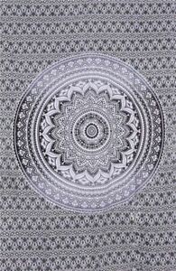 Black Grey Ombre Twin Throw