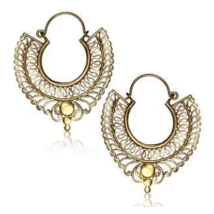 Bohemian Swirl Brass Clasps